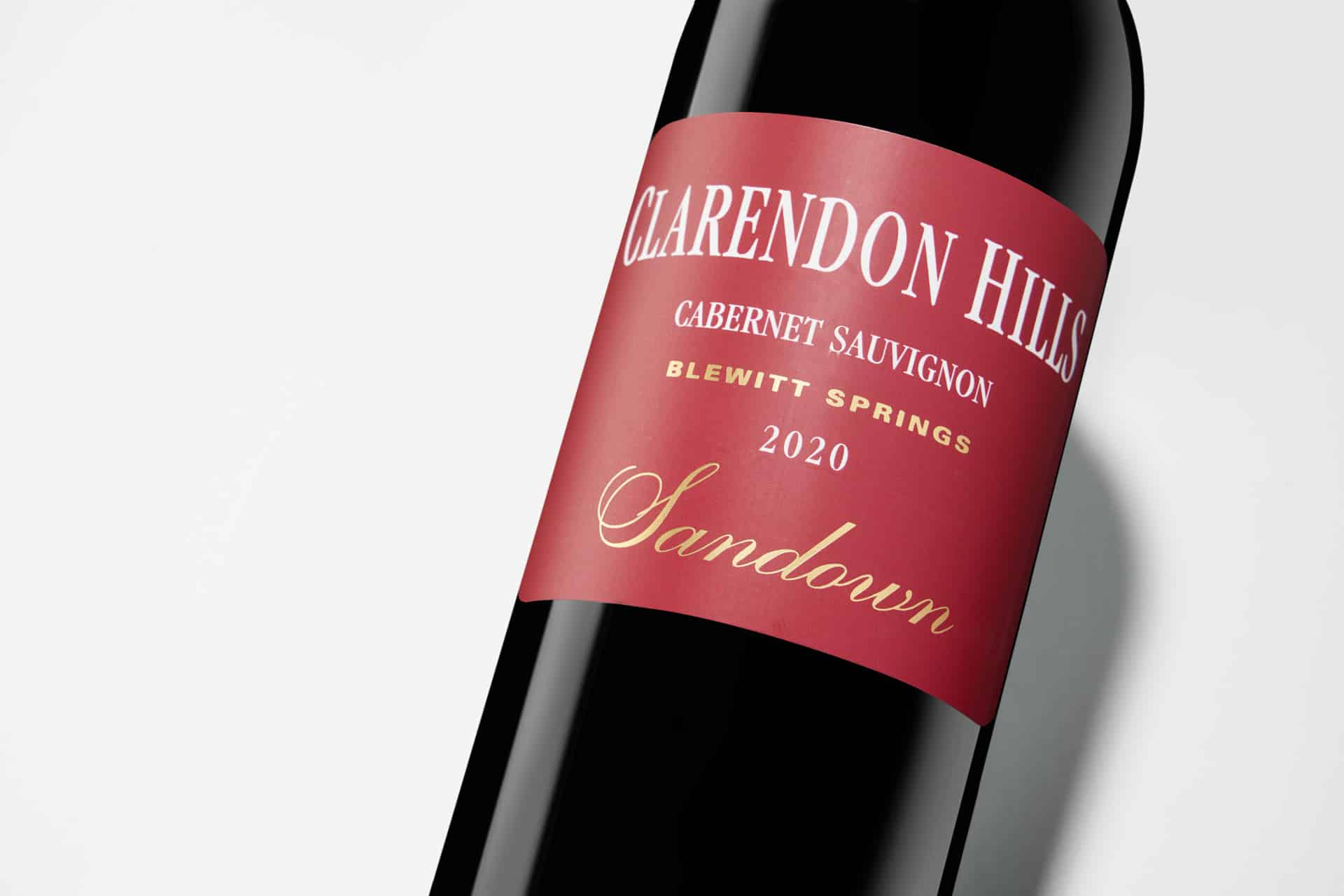 ClarendonHills Sandown BlewittSprings CabSauv 2020 Label Detail LoRes sRGB