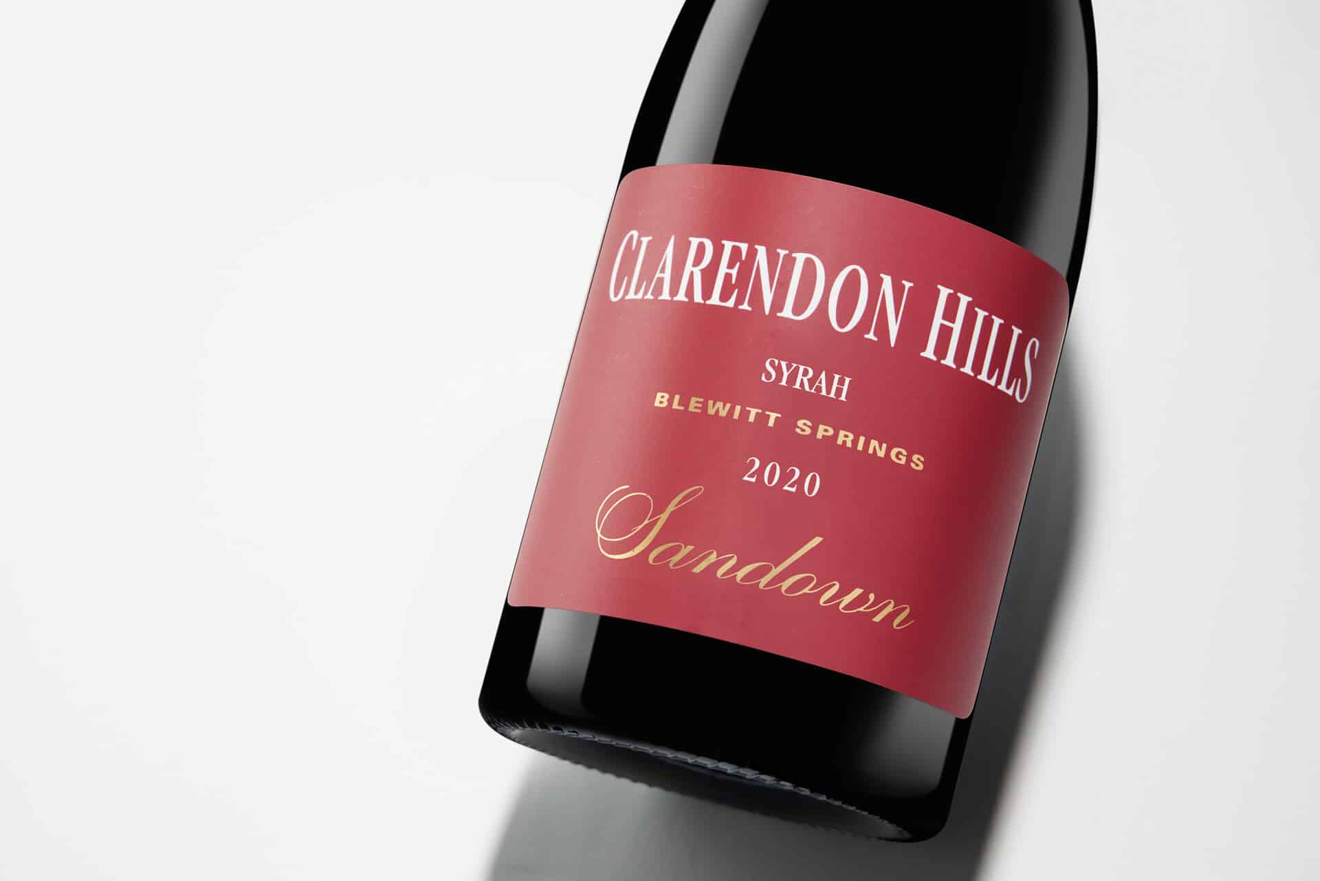 ClarendonHills Sandown BlewittSprings Syrah 2020 Label Detail LoRes sRGB